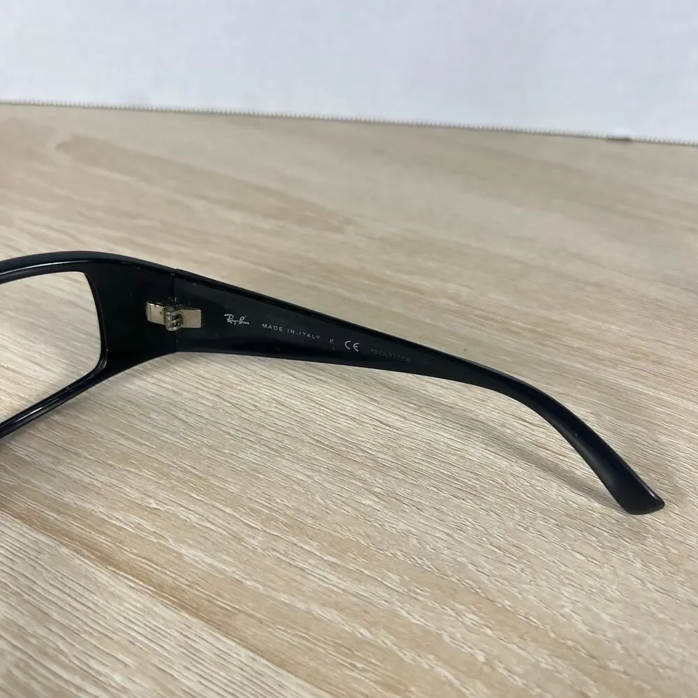 Ray-Ban RB4057 601/58 3P Sunglasses Black Wrap Predator Made in Italy